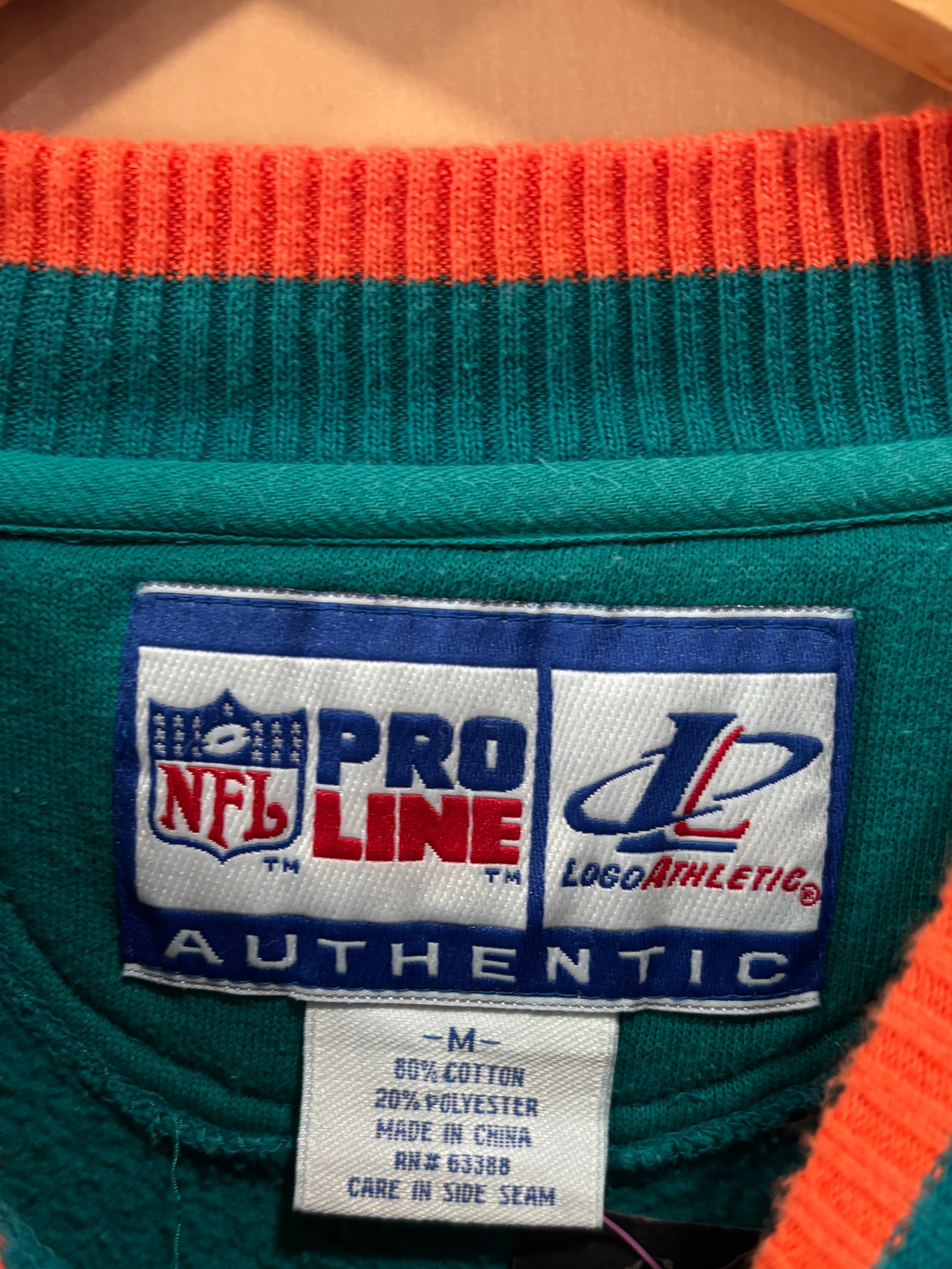 90s Logo Athletic Miami
Dolphins Embroidered
Crewneck