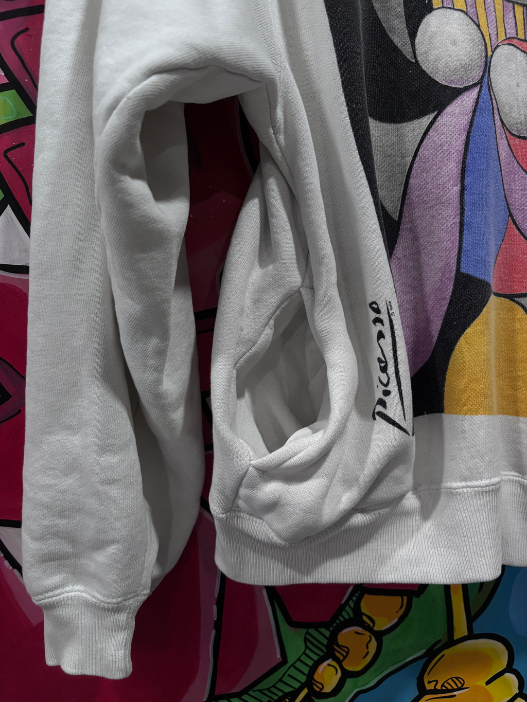 Vintage 90s Picasso Artwork Woman Sweatshirt