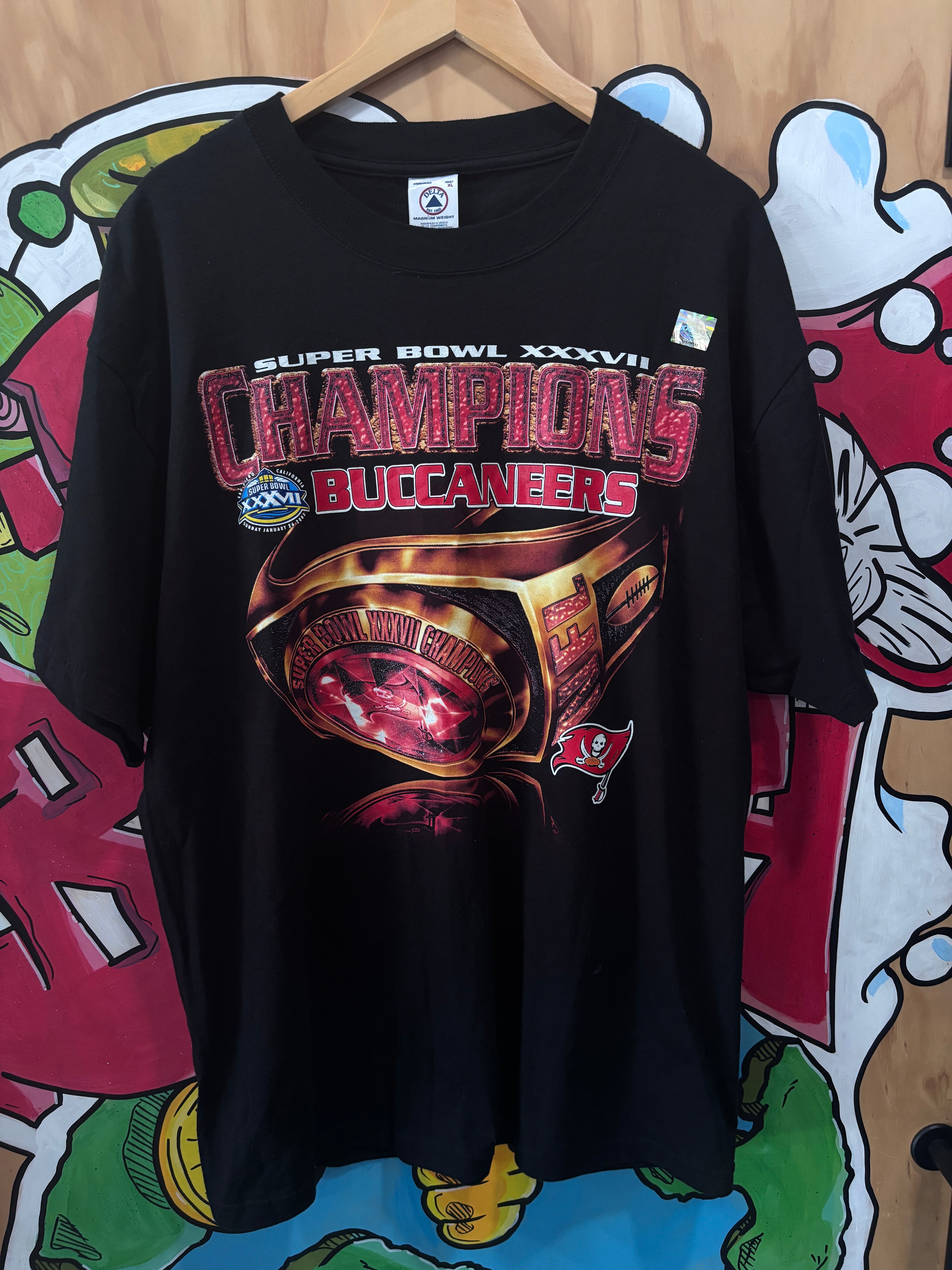 2003 Tampa Bay Buccaneers Super Bowl Ring T-Shirt