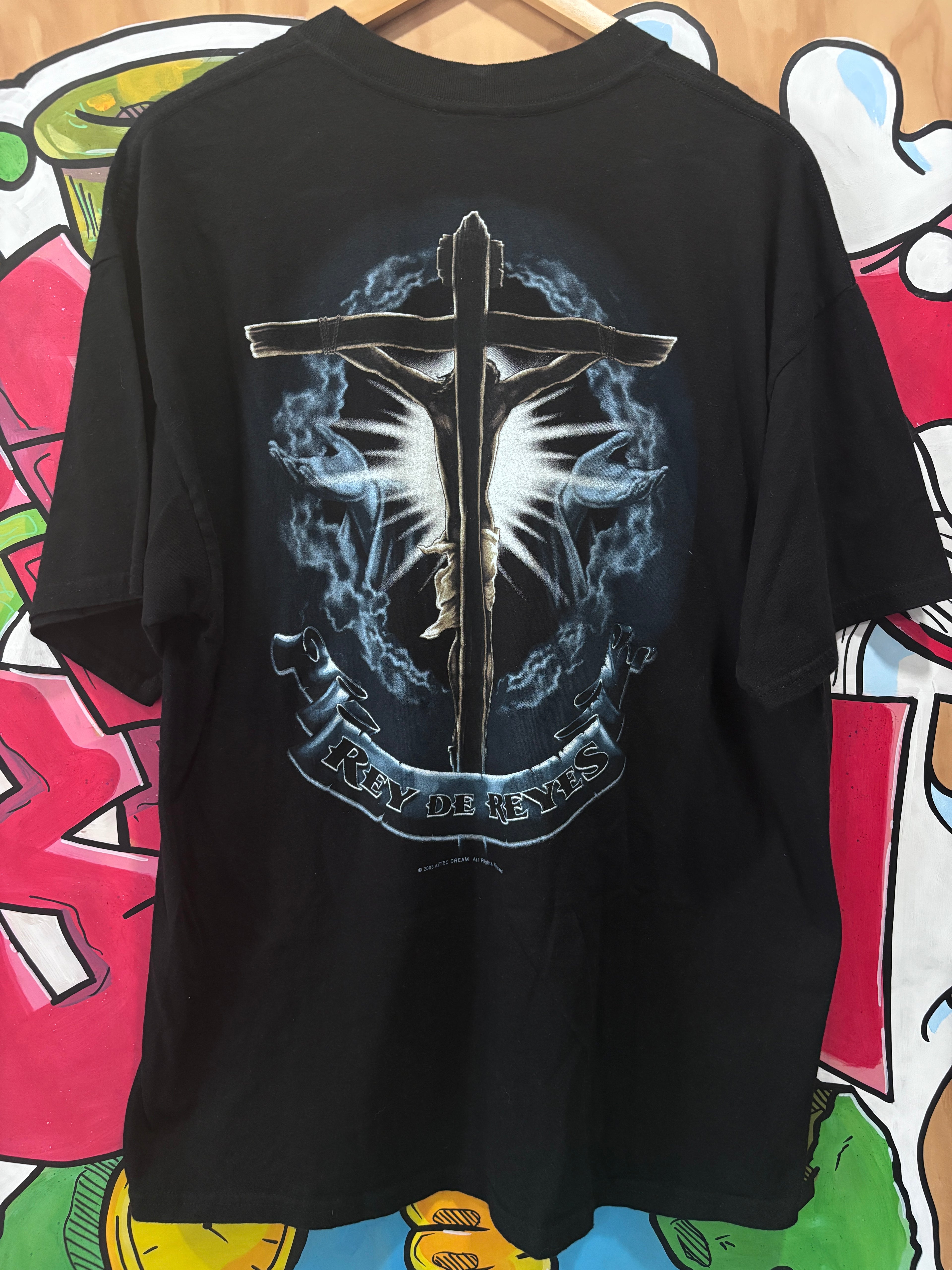 2003 Aztec Dream Rey De Reyes Jesus T-Shirt