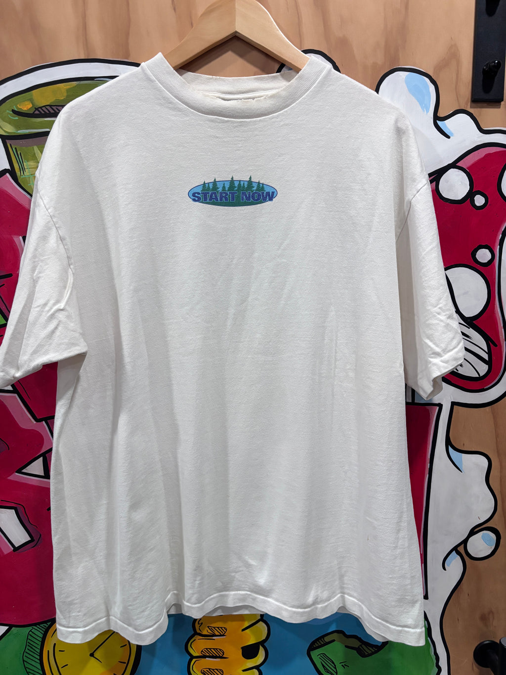 90s Start Now Earth T Shirt