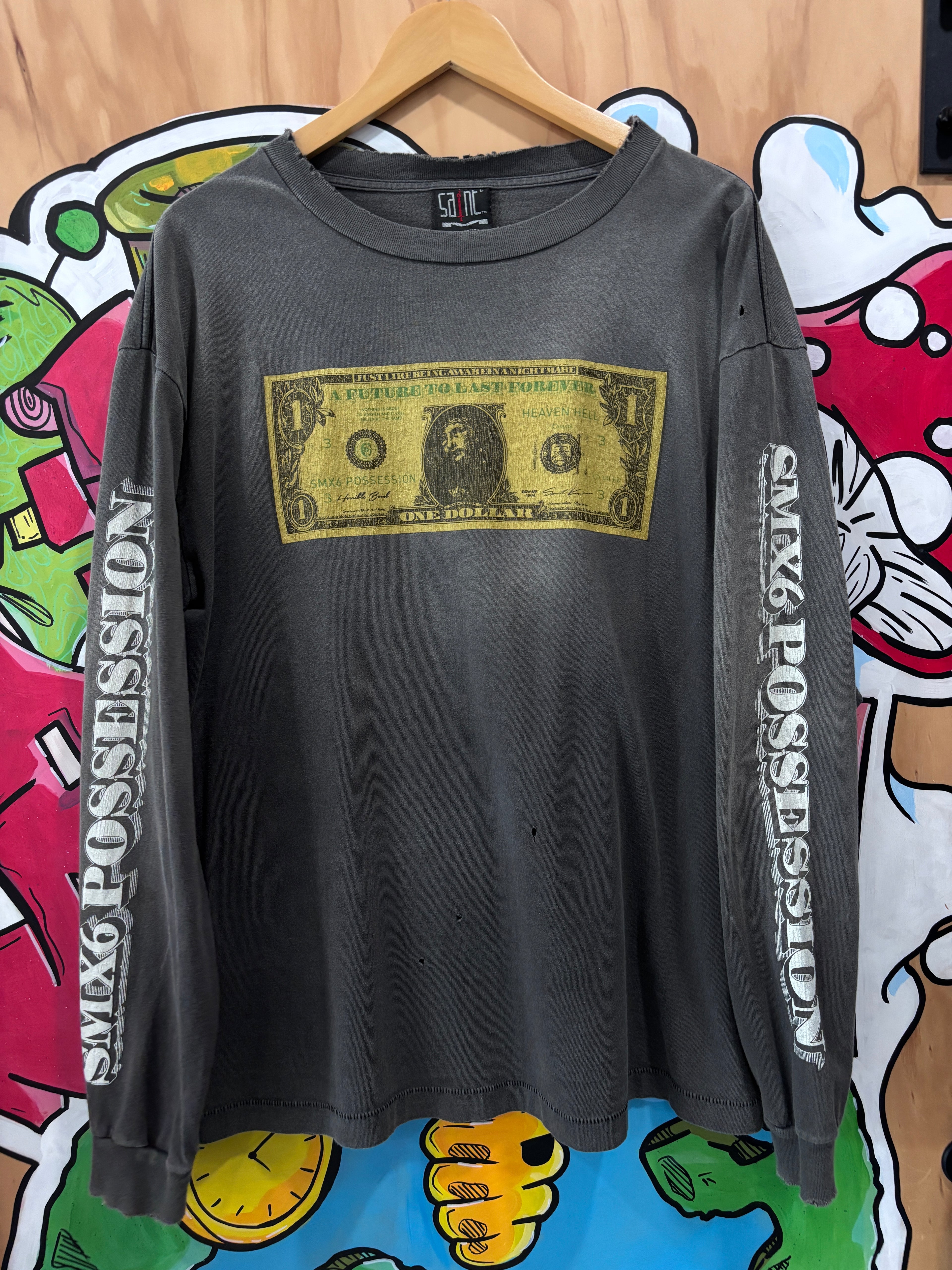 SM x Kosuke Kawamura Anxiety Money Long Sleeve T-Shirt