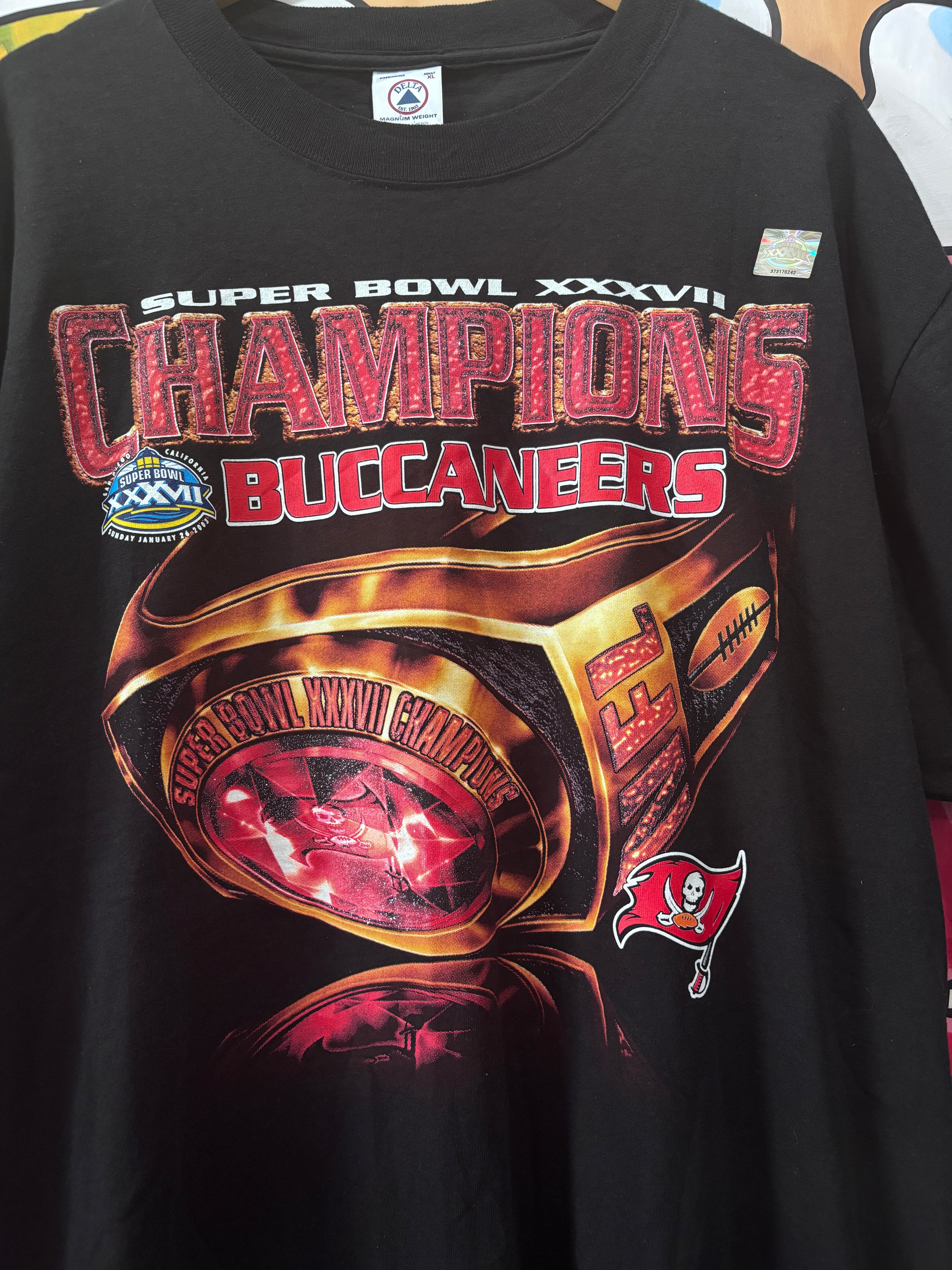 2003 Tampa Bay Buccaneers Super Bowl Ring T-Shirt