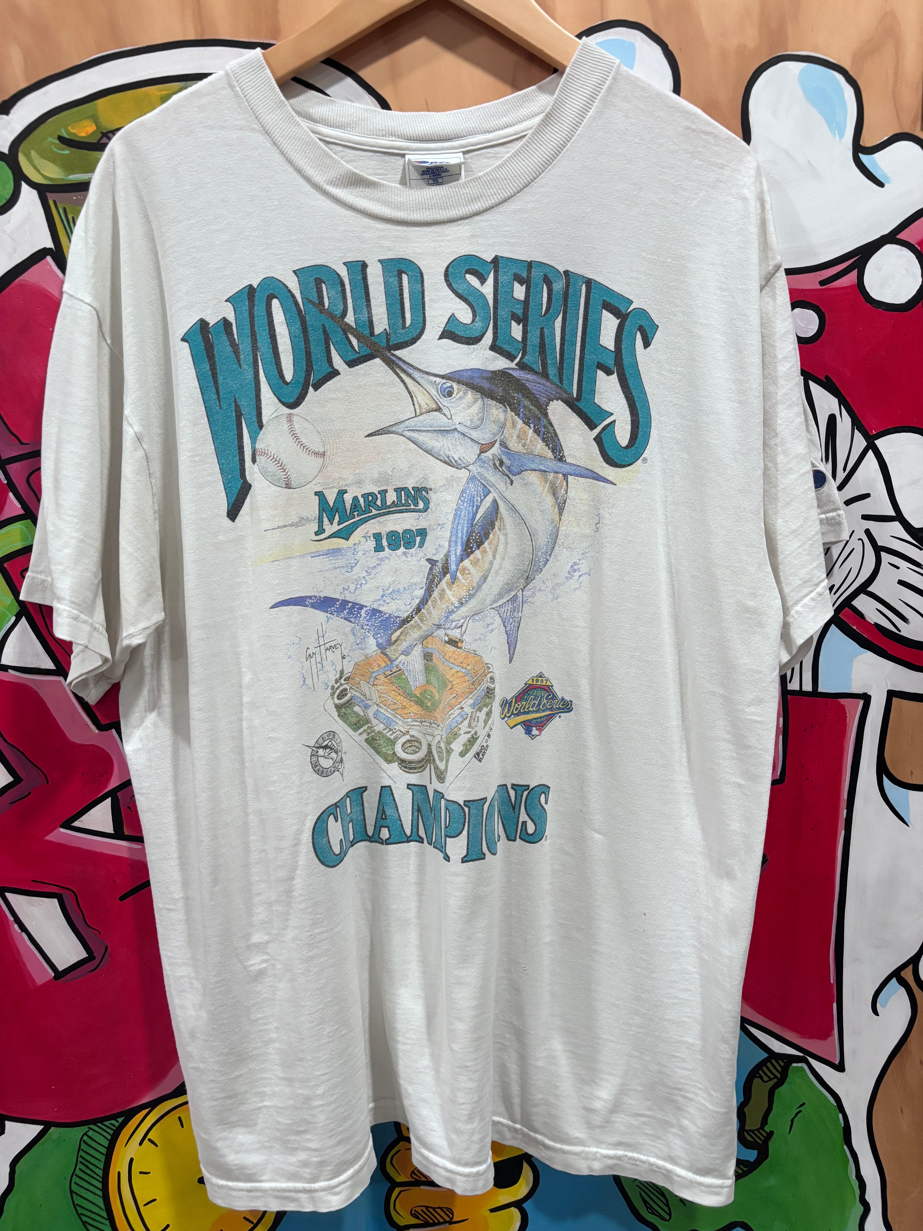 1997 Florida Marlins World Series Marlin T Shirt
