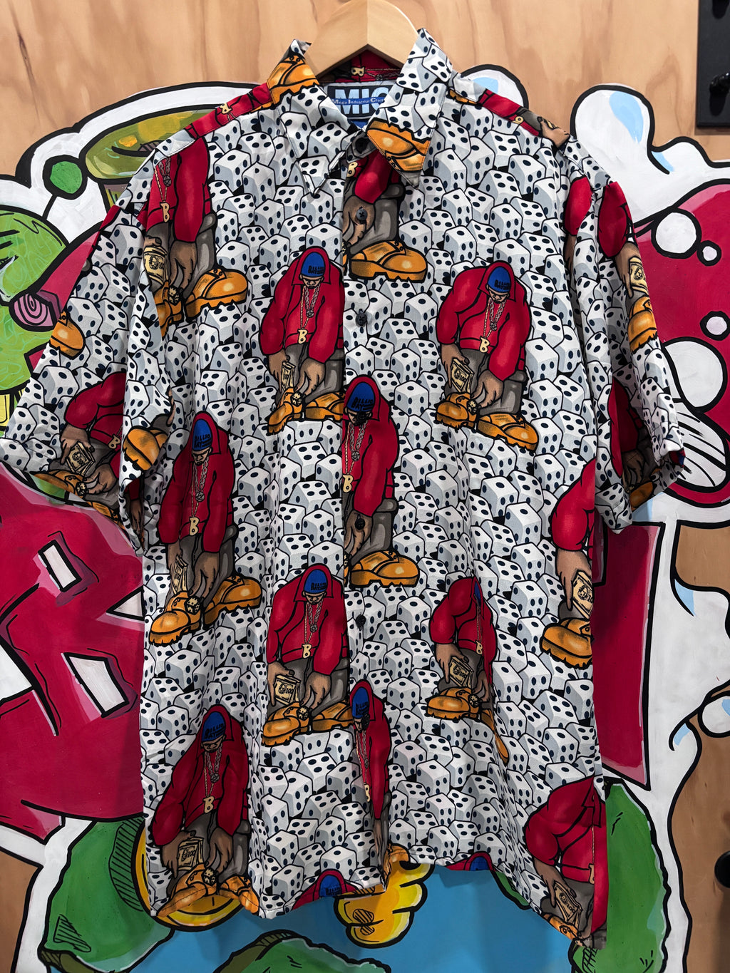 90s Mega Industrial Clothing Street Dice Button Up