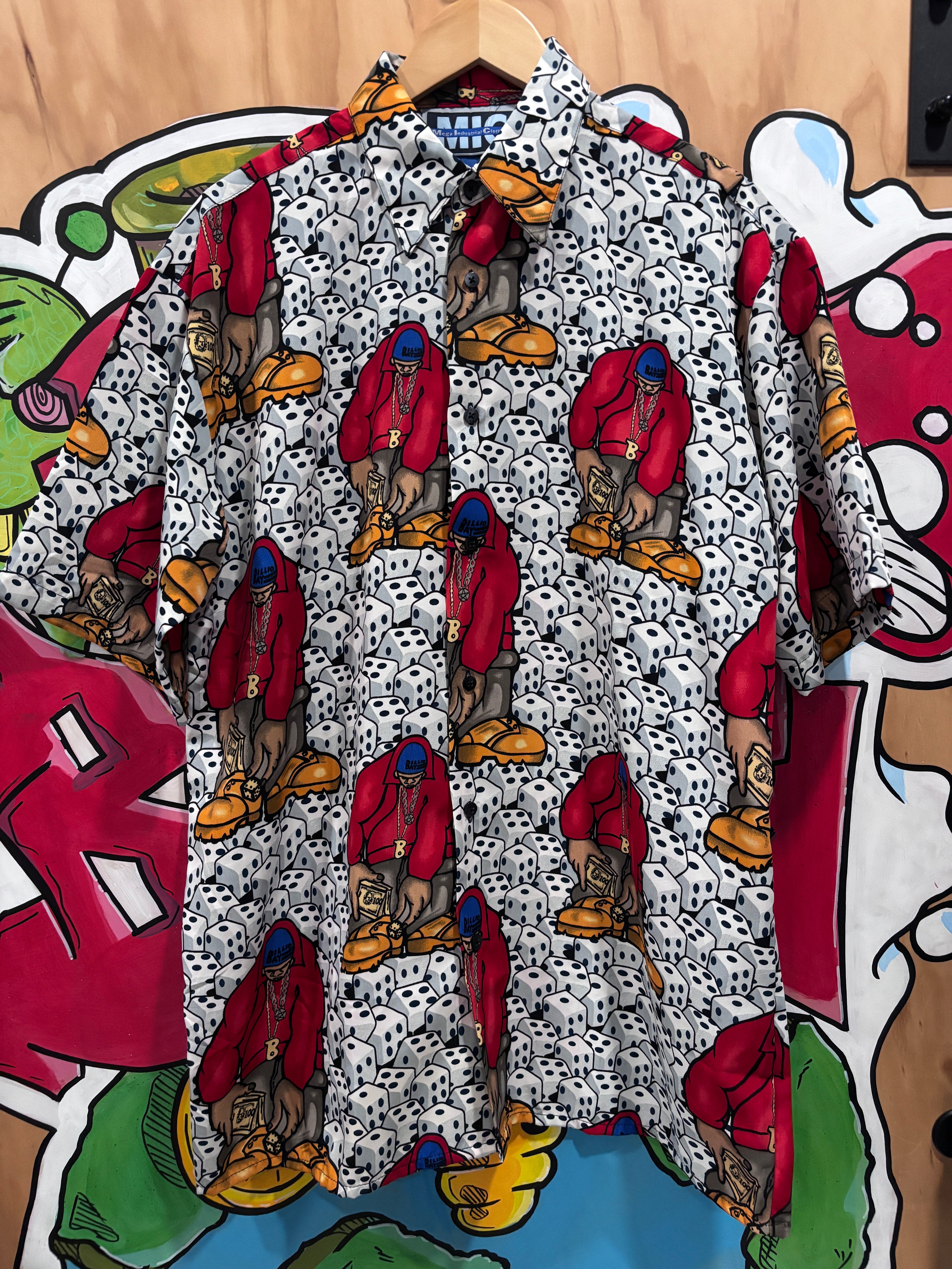 90s Mega Industrial Clothing Street Dice Button Up