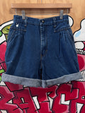 Vintage Playboy Playmate
High Waisted Pleated Denim
Shorts