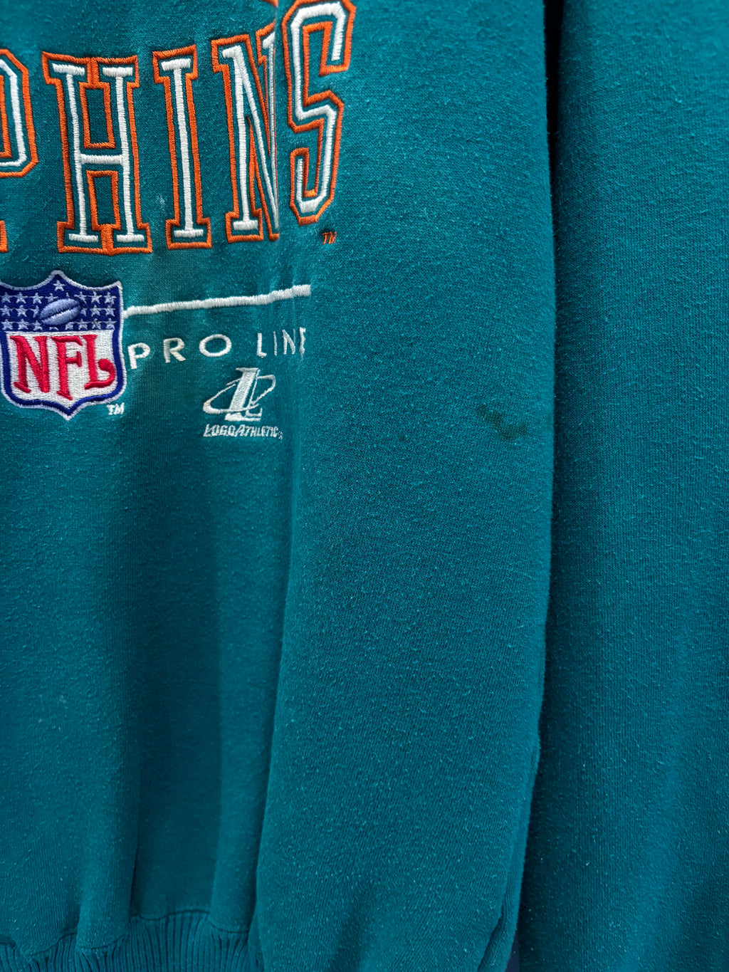 90s Logo Athletic Miami
Dolphins Embroidered
Crewneck