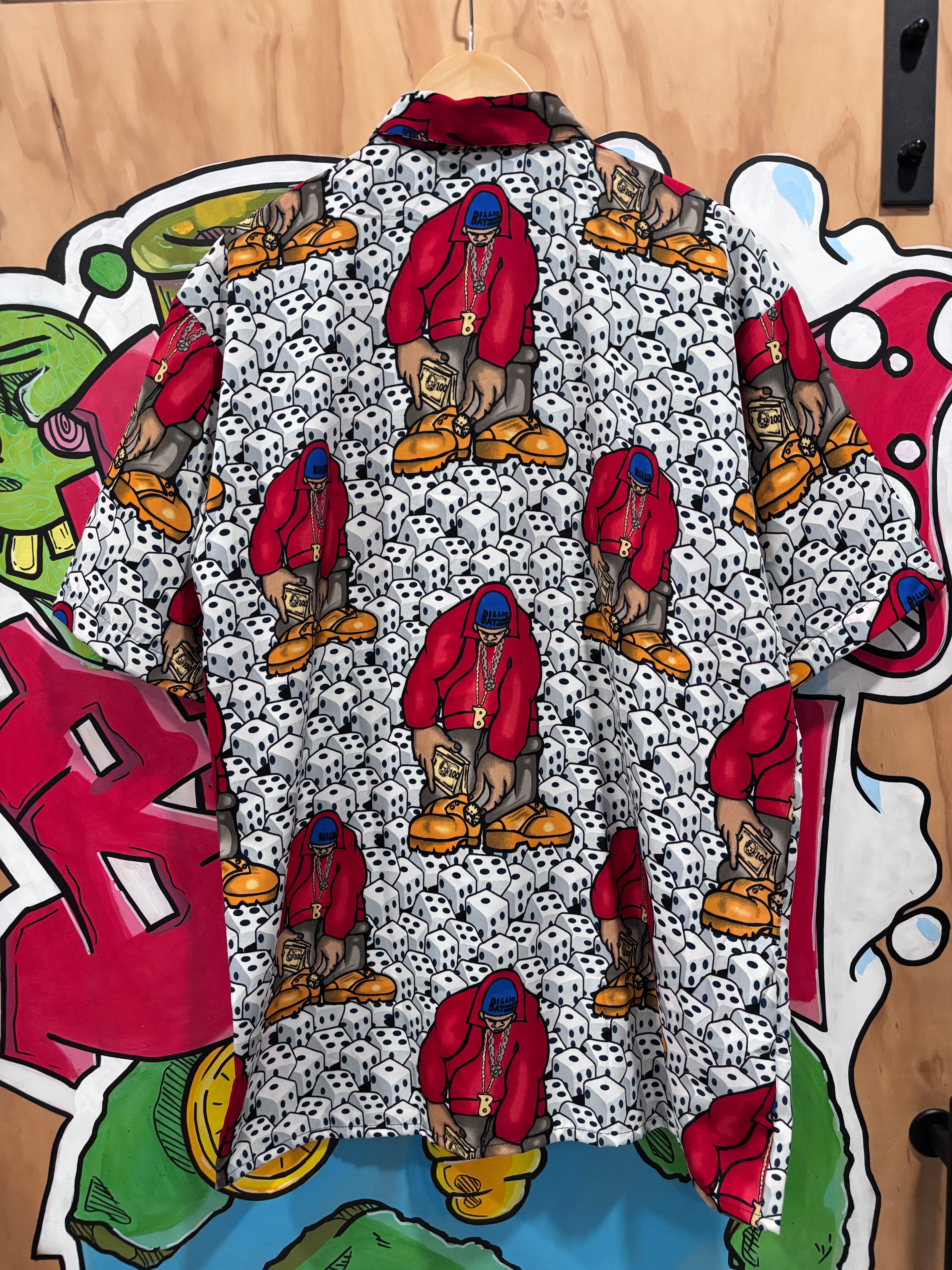 90s Mega Industrial Clothing Street Dice Button Up