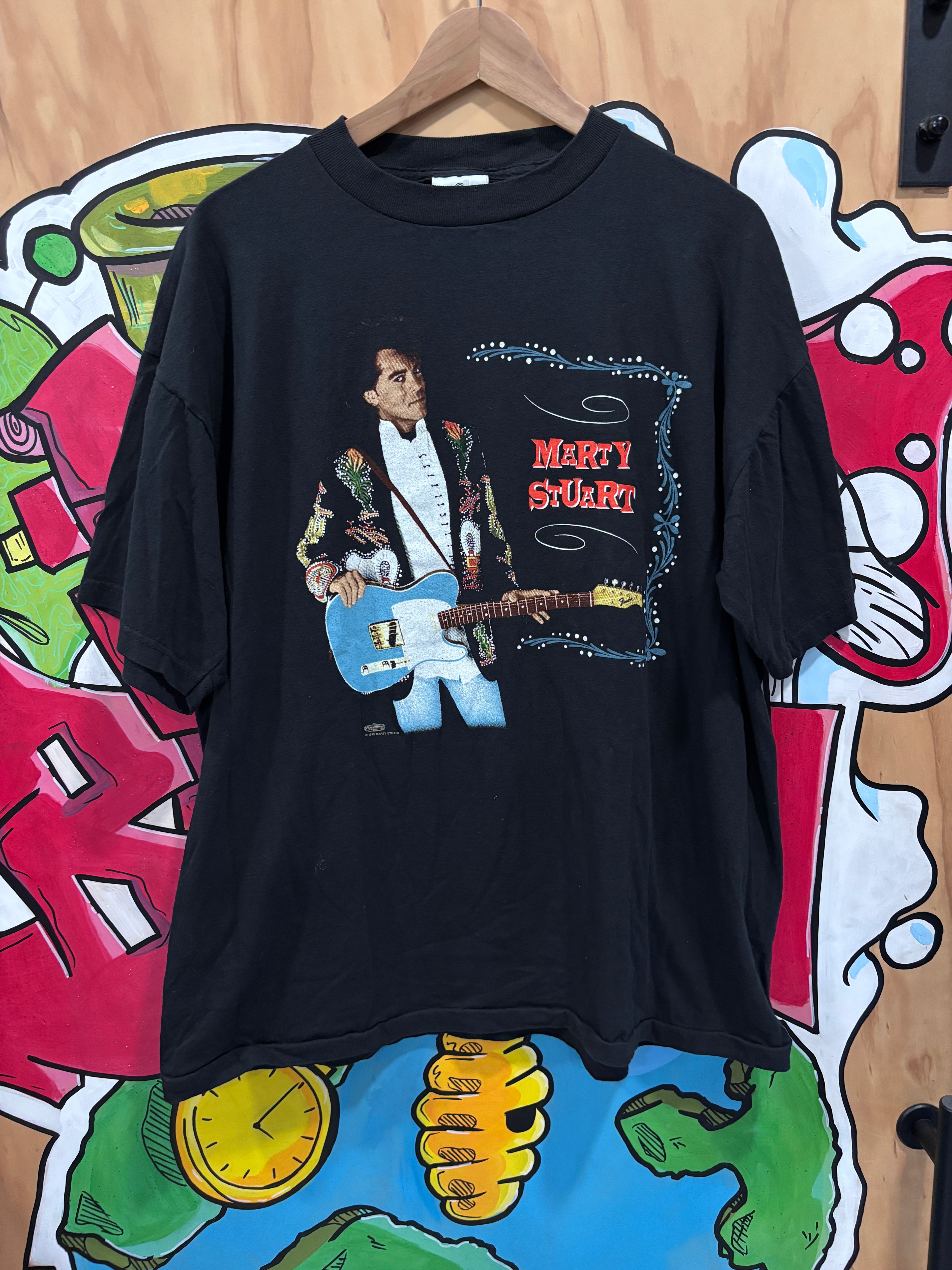 Vintage 1993 Marty Stuart
"The Marty Party" Tour T-Shirt